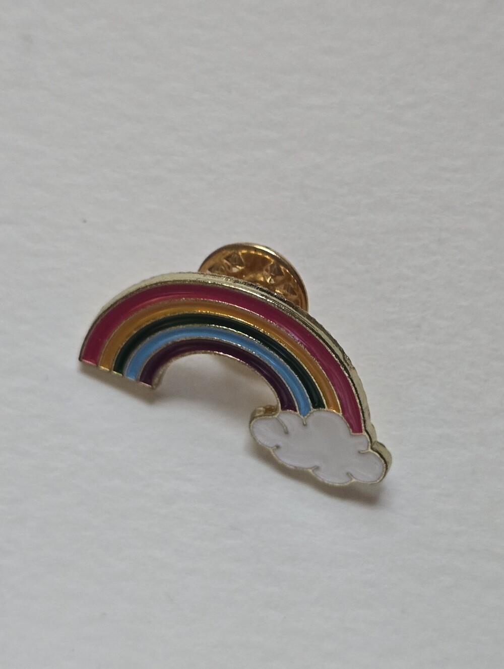 Gold Rainbow Enamel Pin